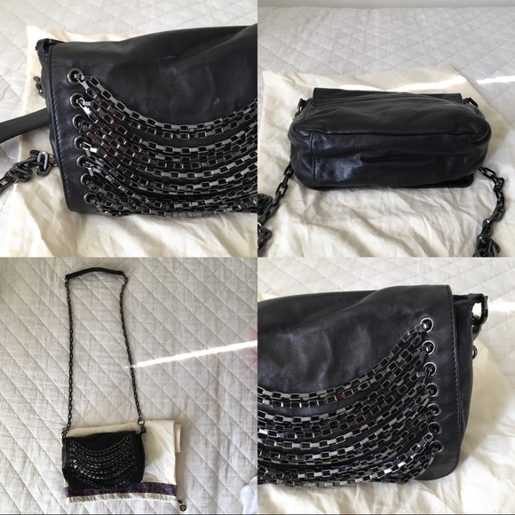 NWOT Tory Burch Chain Shoulder/Crossbody Bag Black - Picture 6 of 8